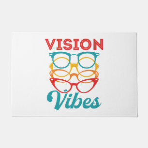 Vision Vibes Optometrist Optometry Staff Optician Doormat