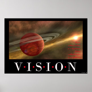 Vision without action is a daydream. poster