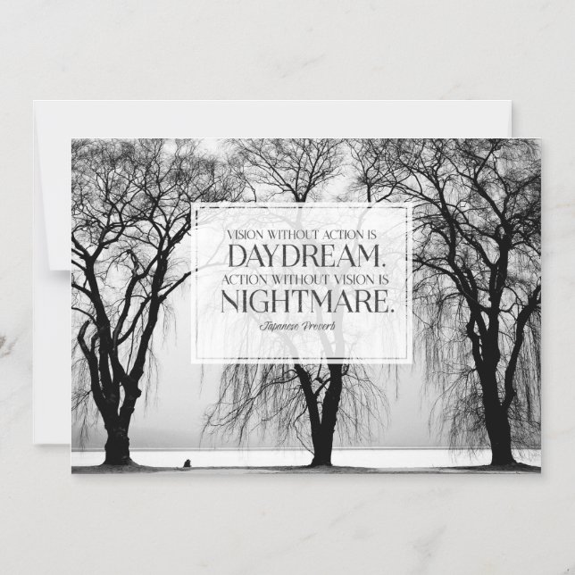 Vision Without Action Magnetic Card (Front)