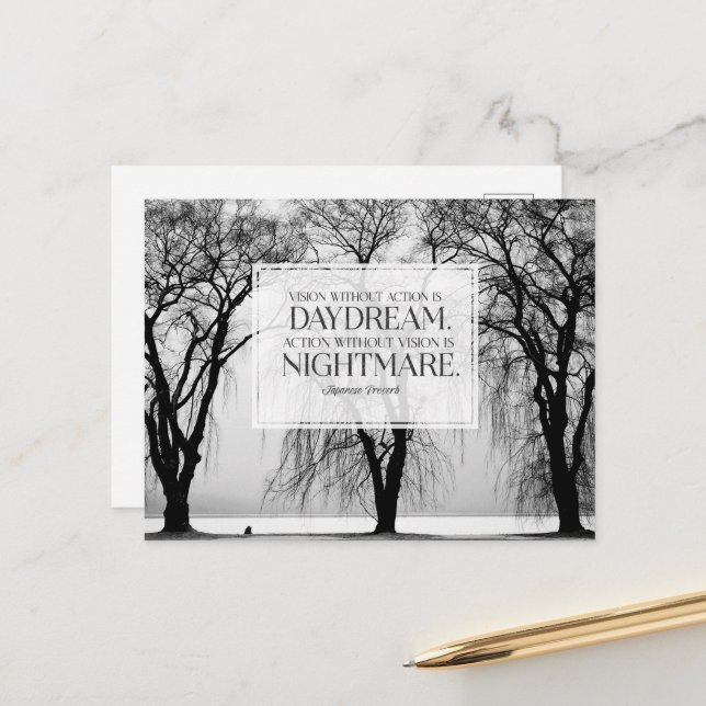 Vision Without Action Postcard (Front/Back In Situ)