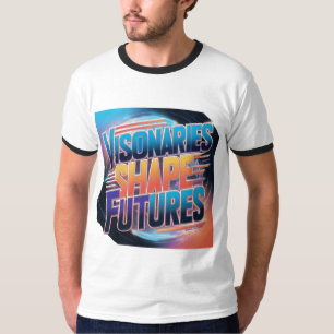 Visionaries Shape Futures: Futuristic Multi-Colour T-Shirt