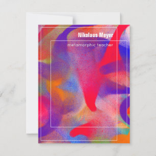 Visionary Art Teacher Oversized Business Card