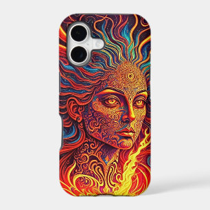 Visionary Girl with Third Eye Pastel Psychedelic 