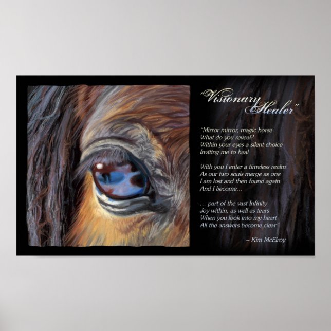 Visionary Healer inspiration, © Kim McElroy Poster (Front)