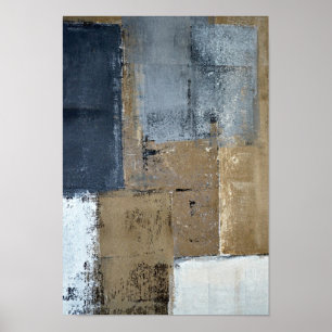 'Visionary' Neutral Abstract Art Poster