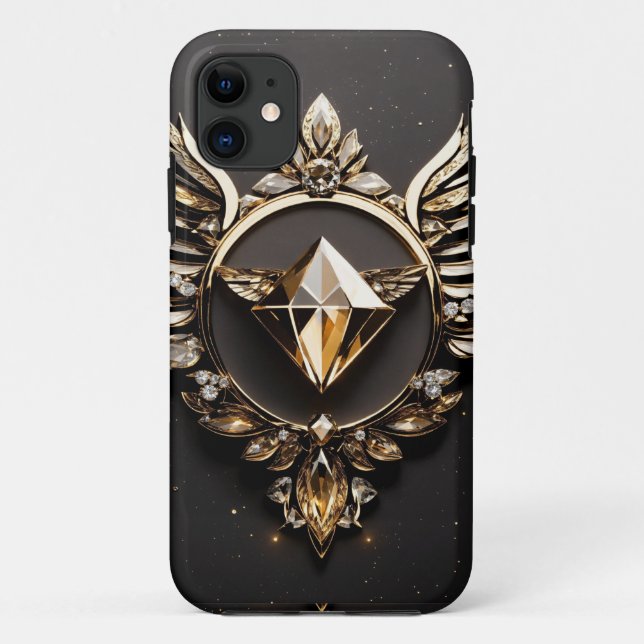 Visionary Soar: Crystal Eagle phone cover (Back)