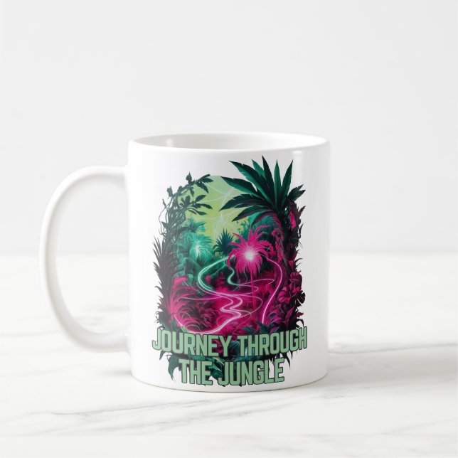 Visionary Voyage - Journey through the jungle Coffee Mug (Left)