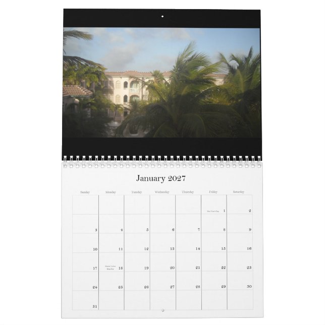 Visions of Aruba Calendar (Jan 2027)