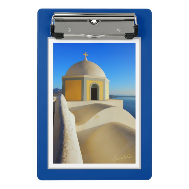 Visions of Greece: "Santorini Sunshine" clipboard (Front)