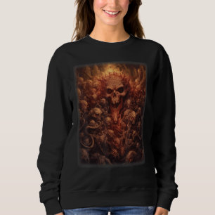 Visions of Hell Satan Devils Demons Monster Skelet Sweatshirt