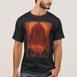 Visions of Hell Satan Devils Demons Monster Skelet T-Shirt