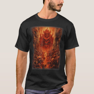 Visions of Hell Satan Devils Demons Monster Skelet T-Shirt