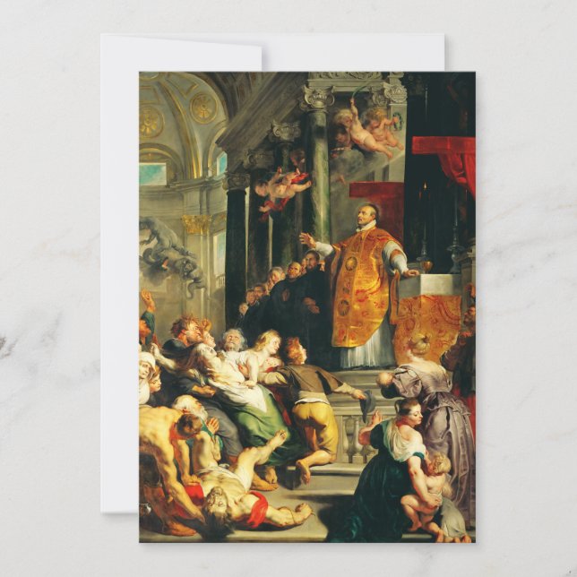 Visions of Ignatius by Peter Paul Rubens Invitation (Front)