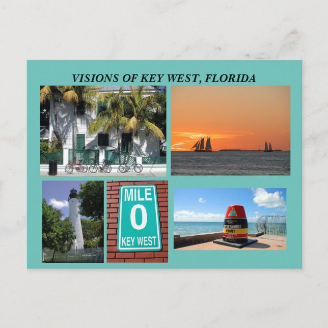 Visions of Key West, Florida Postcard (Front)