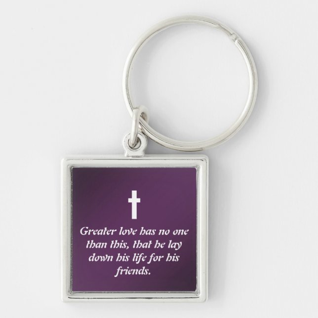 Visions of Purple Key Ring (Front)
