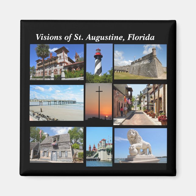 Visions of St. Augustine, Florida Magnet (Front)