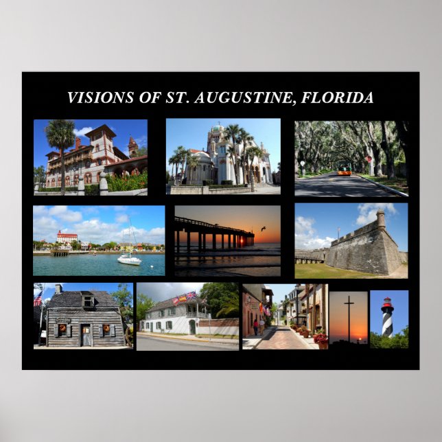 Visions of St. Augustine, Florida Poster (Front)