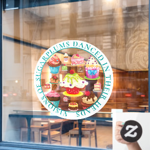 Visions of Sugarplums Danced in their Heads  Window Cling