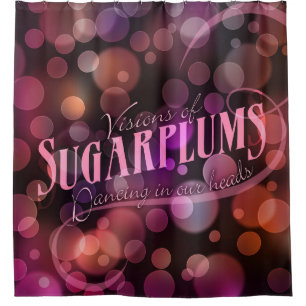 Visions Of Sugarplums Holiday Shower Curtain