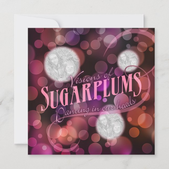 Visions Of Sugarplums Photo Holiday (Front)