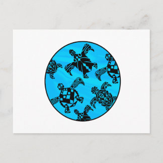 Visions of turtles postcard