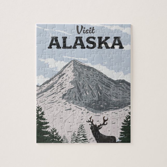 Visit Alaska Jigsaw Puzzle (Vertical)