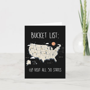 Visit All 50 States  Card