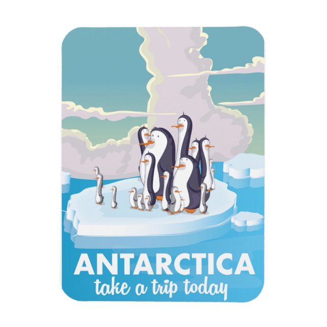 Visit Antarctica  Vintage travel poster Magnet (Vertical)