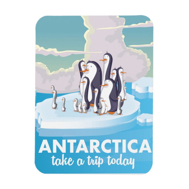 Visit Antarctica  Vintage travel poster Magnet (Vertical)