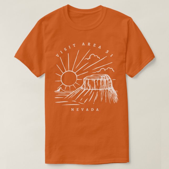 Visit Area 51 Nevada T-Shirt (Design Front)