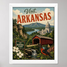 Visit Arkansas Travel Vintage