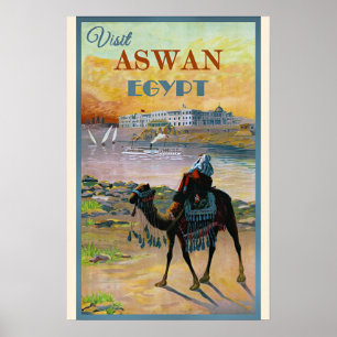 Visit Aswan, Egypt Poster