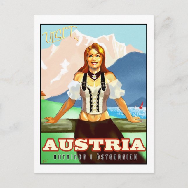 Visit Austria! Postcard (Front)