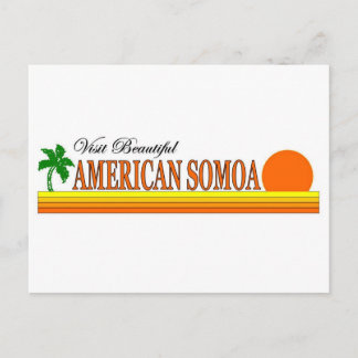 Visit Beautiful American Somoa Postcard