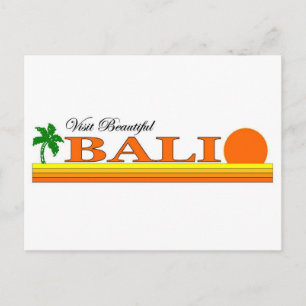 Visit Beautiful Bali, Indonesia Postcard