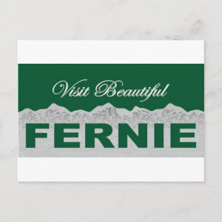 Visit Beautiful Fernie Postcard