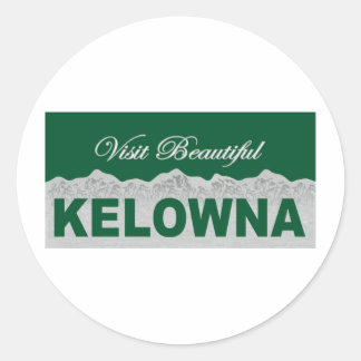 Visit Beautiful Kelowna Classic Round Sticker