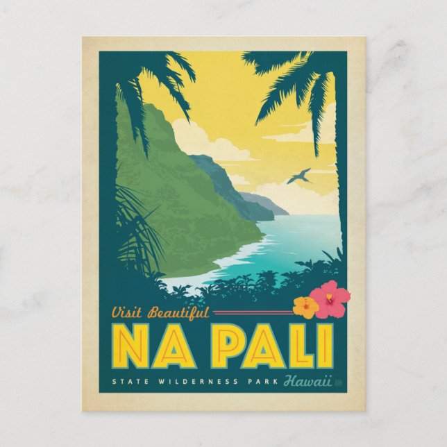 Visit Beautiful Na Pali, Hawaii Postcard (Front)