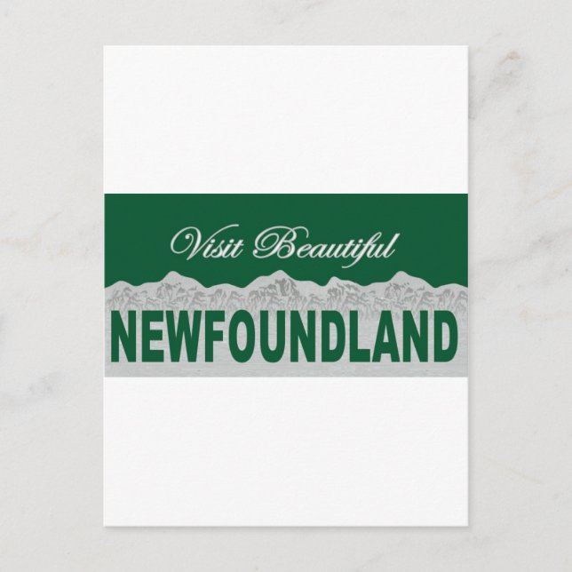 Visit Beautiful Newfoundland Postcard (Front)