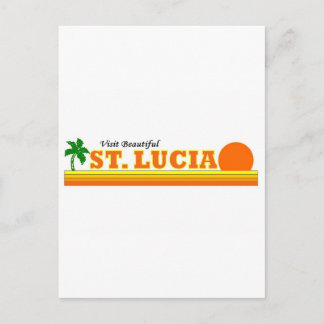 Visit Beautiful St. Lucia Postcard