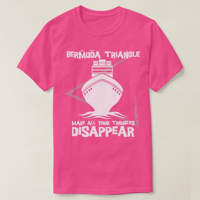 Visit Bermuda Triangle Survivor Funny Carribbean V T-Shirt (Design Front)