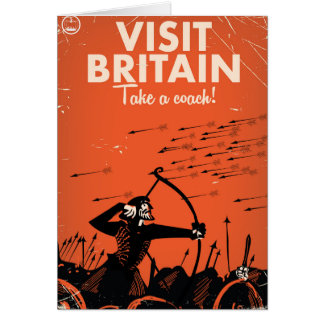 Visit Britain 'take a coach' vintage travel poster