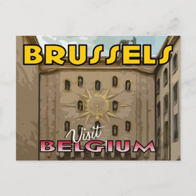 Visit Brussels, Belgium Postcard (Front)