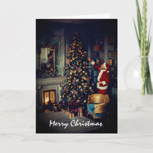 Visit by Santa Claus, Christmas Greeting Card