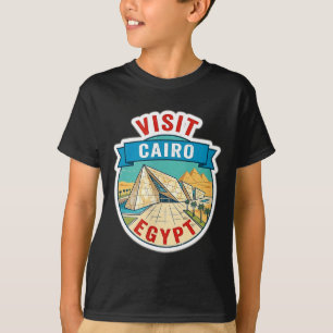 Visit Cairo Egypt Grand Egyptian Museum Vintage Tr T-Shirt