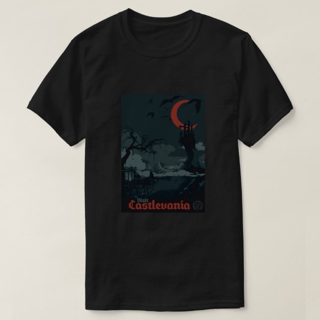 Visit Castlevania Poster T-Shirt (Design Front)