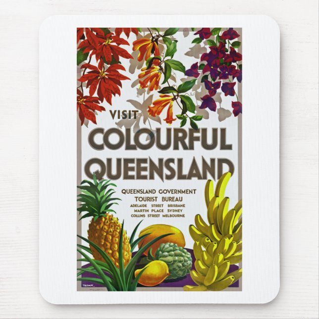 Visit Colourful Queensland Mouse Mat (Front)