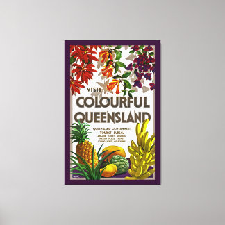 Visit Colourful Queensland - XL Canvas Print