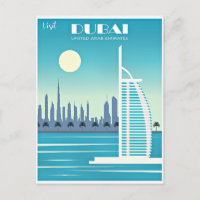 Visit Dubai travel poster