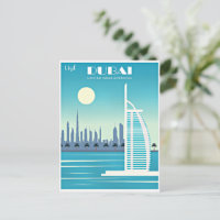 Visit Dubai travel poster
